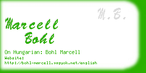 marcell bohl business card